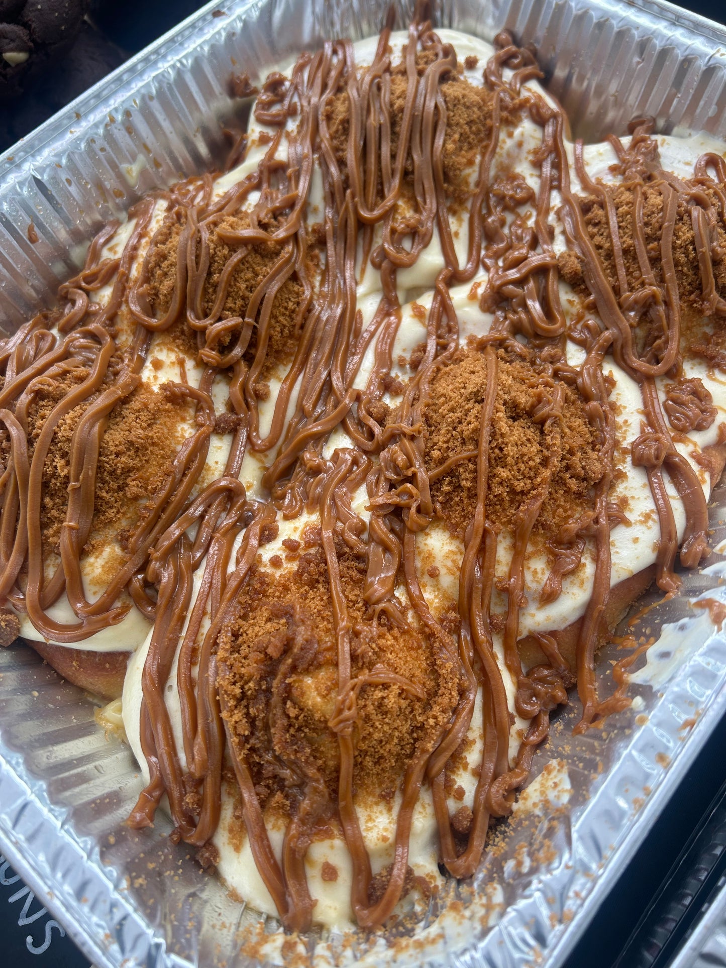 Lotus Biscoff cinnamon rolls