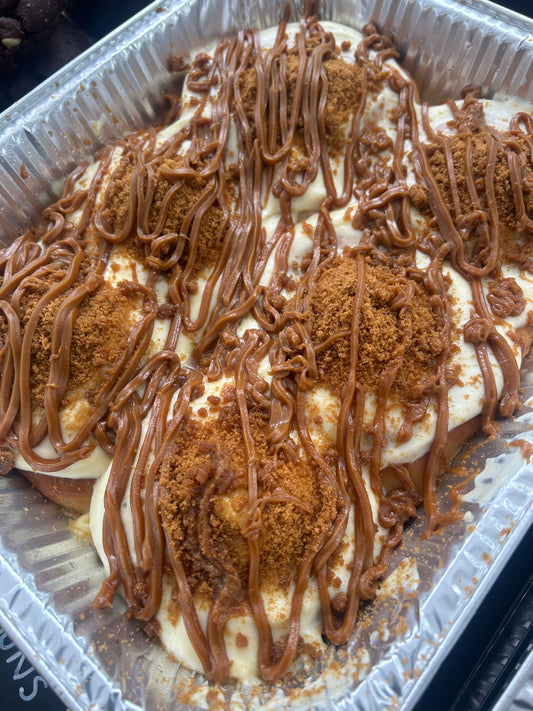 Lotus Biscoff cinnamon rolls